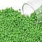 TOHO Japanese Seed Beads, Round, (47F) Opaque Frost Mint Green, 11/0, 2x1.5mm, Hole: 0.5mm, about 42000pcs/pound
