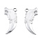 Non-Tarnish 201 Stainless Steel Pendants, Wolf, Stainless Steel Color, 30.5x14x3mm, Hole: 2.5mm