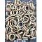 Natural Unakite Finger Rings, Inner Diameter: 17~20mm