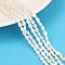 Natural Cultured Freshwater Pearl Beads Strands, Two Sides Polished, Grade 4A, Seashell Color, 3~4mm, Hole: 0.7mm, about 74~77pcs/strand, 13.86~13.98''(35.2~35.5cm)