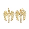 Brass Micro Pave Cubic Zirconia Pendants, with Jump Ring, Wing Charms, Rack Plating, Long-Lasting Plated, Lead Free & Cadmium Free, Real 18K Gold Plated, 17x14x2mm, Hole: 3mm
