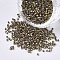 11/0 Grade A Glass Seed Beads, Cylinder, Uniform Seed Bead Size, Metallic Colours, Dark Goldenrod, 1.5x1mm, Hole: 0.5mm, about 20000pcs/bag