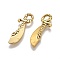 Alloy Pendants, Cadmium Free & Lead Free, Sword, Antique Golden, 25x6x2mm, Hole: 2mm