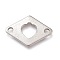 Tarnish Resistant 304 Stainless Steel Links Connectors, Rhombus, Stainless Steel Color, 12.5x18x1mm, Hole: 1.8mm