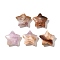 Natural Amethyst Lace Agate Pendants, Star, 26~26.5x27x7.5~8mm, Hole: 1.2mm