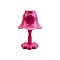 Plastic Table Lamp Model, Micro Landscape Dollhouse Accessories, Pretending Prop Decorations, Deep Pink, 45x65mm