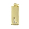 Brass Micro Pave Clear Cubic Zirconia Pendants, Cadmium Free & Nickel Free & Lead Free, Real 18K Gold Plated, Rectangle, Letter L, 23.5x7.5x2mm, Hole: 3mm