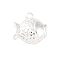 Brass Pendants, Cadmium Free & Nickel Free & Lead Free, Gold Fish Charms, 925 Sterling Silver Plated, 9.5x9.5x5mm, Hole: 1mm