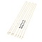304 Stainless Steel Eyeglasses Chains, Neck Strap for Eyeglasses, with Natural Mixed Stone, Lobster Claw Clasps and Rubber Loop Ends, Golden, 27.95 inch(71cm)