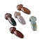 Natural Indian Agate Big Pendants, Cheongsam Charm, 53~55x24~25x8.5~9mm, Hole: 1.4mm