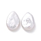 Natural Keshi Pearl Beads, Cultured Freshwater Pearl, No Hole/Undrilled, Teardrop, Antique White, 13~13.5x8.5~9x3~4mm
