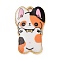 Rack Plating Alloy Enamel Pendants, Golden, Dog Charm, Orange, 25x16x2mm, Hole: 2mm