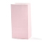 Rectangle Kraft Paper Bags, None Handles, Gift Bags, Pink, 9.1x5.8x17.9cm