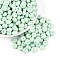 Opaque Baking Paint Glass Seed Beads, Round Hole, Rondelle, Aquamarine, 8~8.5x5mm, Hole: 1.2~1.4mm, about 865pcs/pound