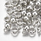 CCB Plastic Tube Bails, Loop Bails, Platinum, 11x5x8mm, Hole: 1.5mm, Inner Diameter: 5mm
