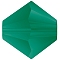 Preciosa® Crystal Beads, Czech Crystal, Bicone(451 69 302 Rondelle), 50730 840 Emerald Matt, 6mm, Hole:1mm
