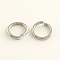 Non-Tarnish 304 Stainless Steel Open Jump Rings, Stainless Steel Color, 10x1.4mm, Inner Diameter: 7.2mm, Hole: 7mm