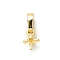 Rack Plating Brass Ice Pick Pinch Bails, Long-Lasting Plated, Lead Free & Cadmium Free, Real 18K Gold Plated, 13.5mm, Hole: 6.2x3.8mm, Pinch Bails: 8x4.8mm, Pin: 0.8mm
