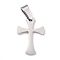 Tarnish Resistant 304 Stainless Steel Pendants, Cross, Stainless Steel Color, 20x14x1.2mm, Hole: 3.5x7mm