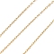 10M Brass Cable Chains, Soldered, Cadmium Free & Nickel Free & Lead Free, with Spool, Real 18K Gold Plated, 2.2x1.4x1.4mm