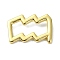 Rack Plating Brass Pendants, Long-Lasting Plated, Lead Free & Cadmium Free, 12 Constellations, Aquarius, 15x21x3.5mm, Hole: 1.2mm