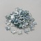 Gradient Color Transparent  Acrylic Beads, Glitter Beads Butterfly, Teal, 9.5x11x2.3mm, Hole: 1.8mm