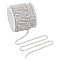 Alloy Rhinestone Cup Chains, with Imitation Pearl Beaded, with Spools, Silver, 2x2x2.5mm, about 32.81 Feet(10m)/Roll