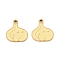 Vegetables 304 Stainless Steel Enamel Charms, Ion Plating(IP), Golden, Garlic, 12.5x12x1.5mm, Hole: 1.4mm