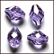 Imitation Austrian Crystal Beads, Grade AAA, K9 Glass, Faceted, Bicone, Lilac, 8x11mm, Hole: 0.9~1mm