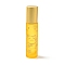 Glass Essential Oil Roller Bottles, with Lid and Stainless Steel Roller Balls, Refillable Bottles, Column with Fortune Cat Pattern & Chinese Character, Gold, 2x8.6cm, Hole: 9.5mm, Capacity: 10ml(0.34fl. oz)