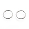Non-Tarnish 304 Stainless Steel Split Rings, Double Loops Jump Rings, Stainless Steel Color, 7x1mm, Inner Diameter: 6mm, Single Wire: 0.6mm