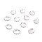 Non-Tarnish 304 Stainless Steel Charms Cabochon Settings, Lace Edge Bezel Cups, Oval, Stainless Steel Color, 12x9x2mm Tray: 9mmx8mm