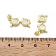 Подвески из латуни с натуральными белыми ракушками KK-U060-02G-3