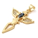 Крест с крылышком KK-K385-083G-3