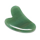 Естественные зеленые авантюрины gua sha доски G-S336-57A-3