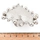 Открытые манжеты из сплава в форме сердца RJEW-A057-01P-5
