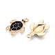 Rhinestone сплава и эмали подвески PALLOY-T092-40G-05-2