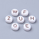 Непрозрачные белые акриловые бусины MACR-S273-47-2