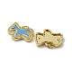 Латунные микро проложить кубического циркония подвески KK-H457-04G-01-2