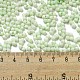 Непрозрачный матовый стеклянный бисер цвета макарон SEED-K009-12B-06-4