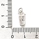 Латунные микропаве прозрачные подвески с фианитом KK-L225-009P-02-3
