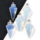 Opalite драгоценного камня указал подвески G-K384-01P-06-1