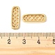 Латунные микропаве прозрачные кубические циркониевые распорки KK-U064-20B-G-2
