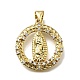 Латунные микро проложить кубического циркония подвески KK-C090-35G-08-1