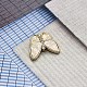 Сплав Rhinestone кнопки хвостовика PW-WG49BB2-04-1