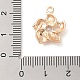 Подвески из прозрачного стекла с инкрустацией из латуни KK-S388-29G-3