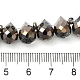 Стеклянные бусины с гальваническим покрытием  EGLA-D030-17G-4