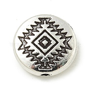 Сплавочные овальные бусины тибетского стиля  FIND-U015-41AS