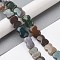 Natural Indian Agate Beads Strands, Bowknot, 16~16.5x12.5~13x5~5.5mm, Hole: 1.4mm, about 13pcs/strand, 8.46''(21.5cm)