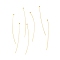 Brass Ball Head pins, Golden, 24 Gauge, 44x0.5mm, Head: 2mm